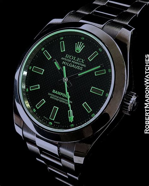 rolex milgauss bamford|rolex milgauss price list.